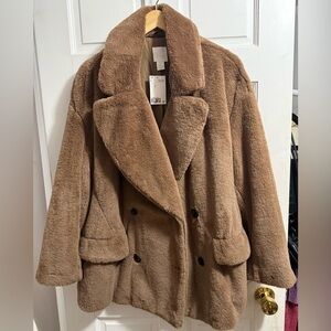 H&M Cozy Brown Teddy Jacket